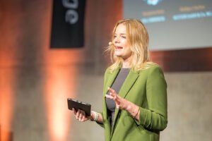 Speaker bei Event beim Vortrag