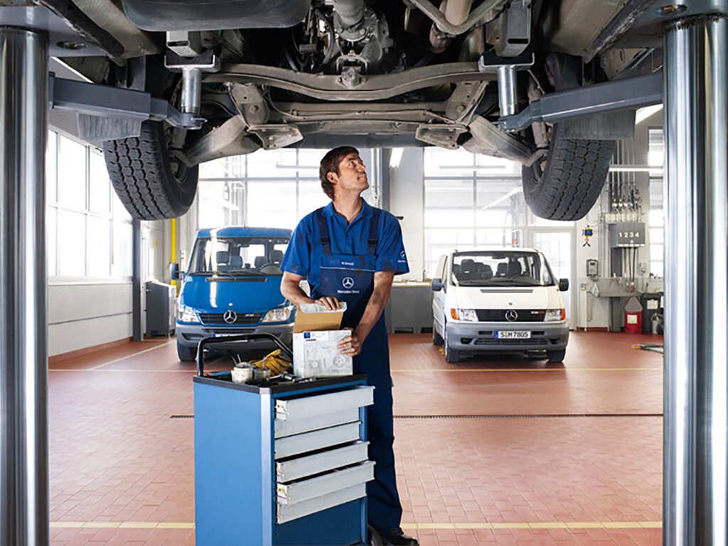 Industriefotografie Stuttgart für Mercedes Benz Tauschteile Aktion