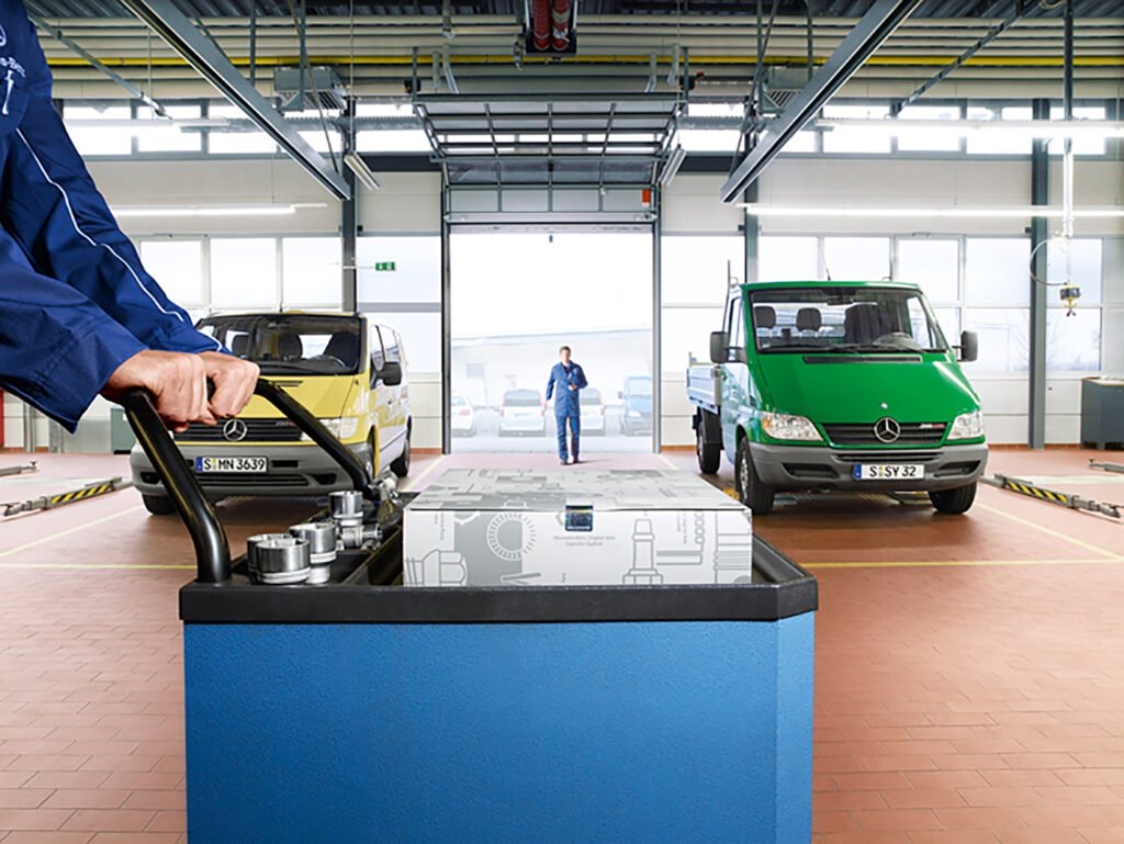 Industriefotografie Stuttgart für Mercedes Benz Tauschteile Aktion