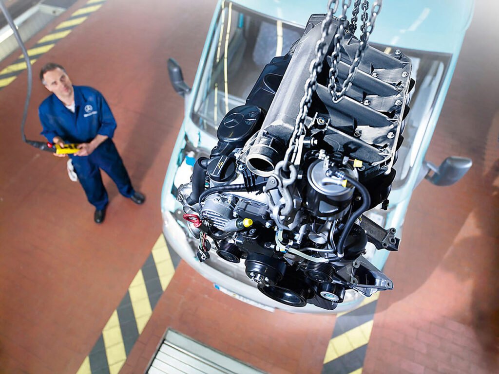 Industriefotografie Stuttgart für Mercedes Benz Tauschteile Aktion