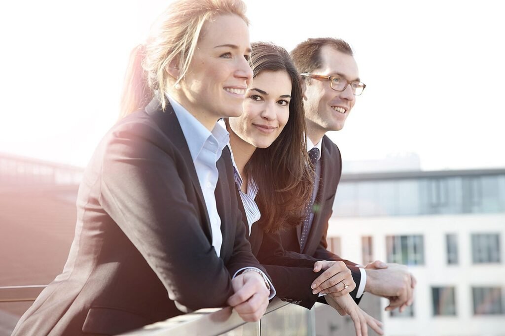 Anwälte auf Aussenterrasse in Stuttgart